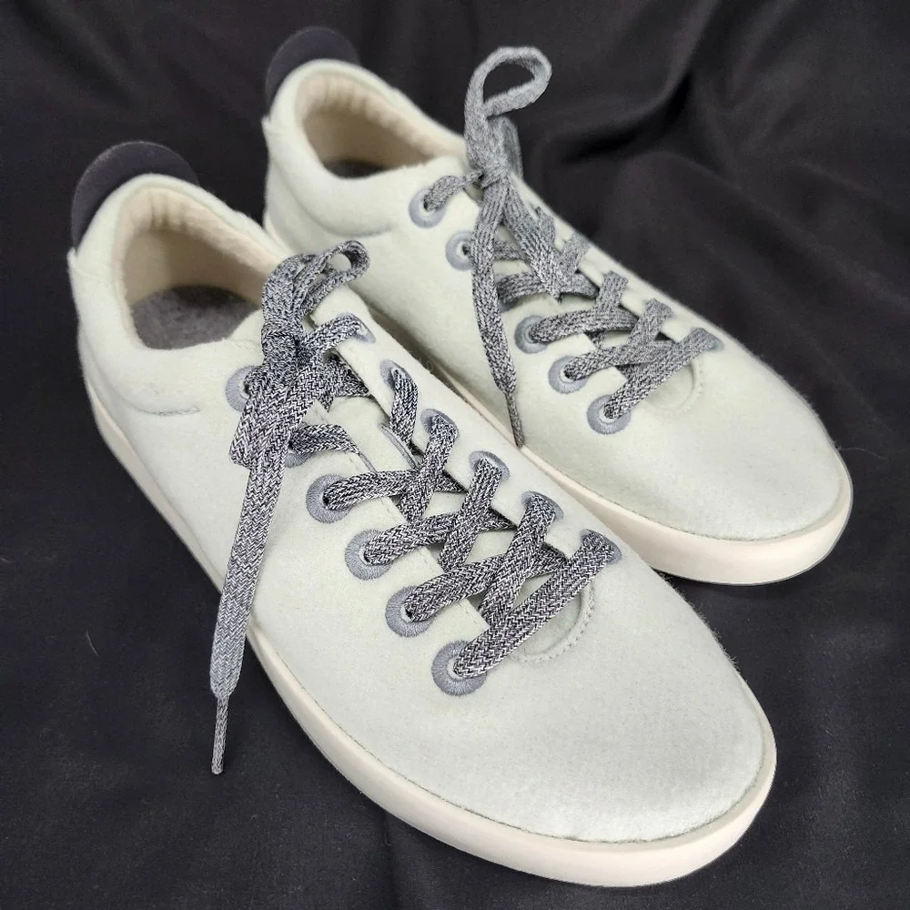 Allbirds‎ Mens Wool Pipers Shoes Size 9 Cream White Low Top Sustainable Sneakers